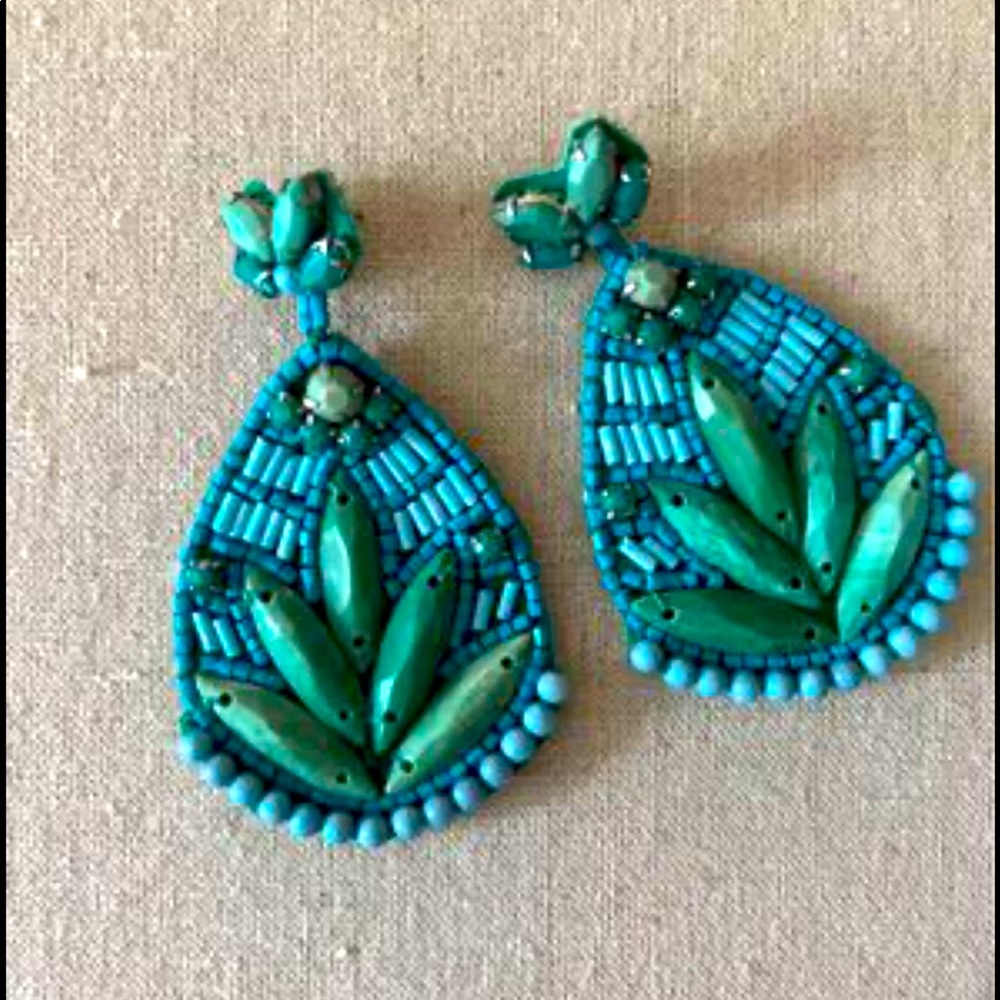 Stella & Dot Agave Earrings NIB